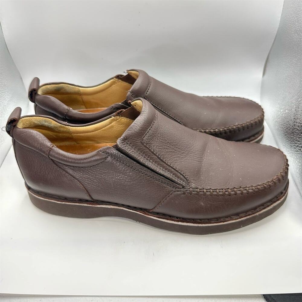 Samuel Hubbard Getaway Brown Leather Loafers Slip On | Men's Size 12 US | EUC